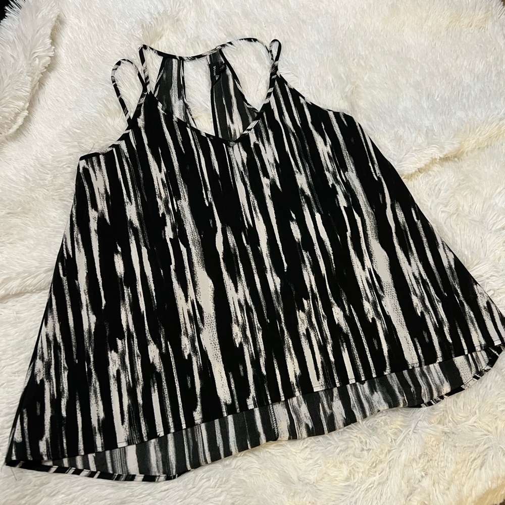 Rampage thin strap sheer top SZ large L oversized
